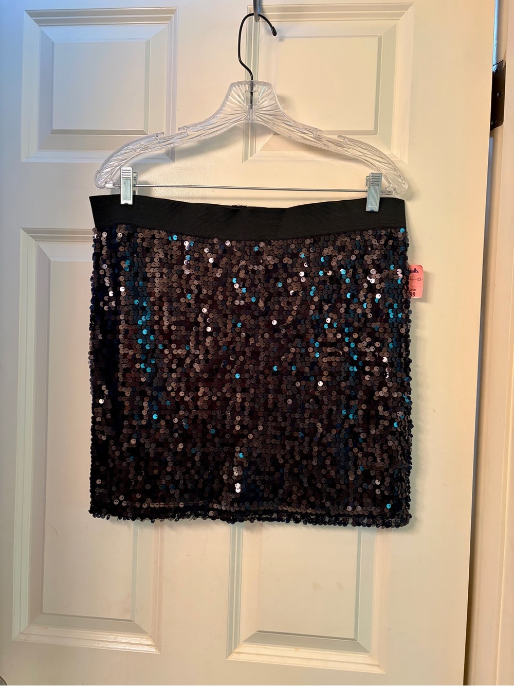 NWT Kenar Sequin Mini Skirt - Black